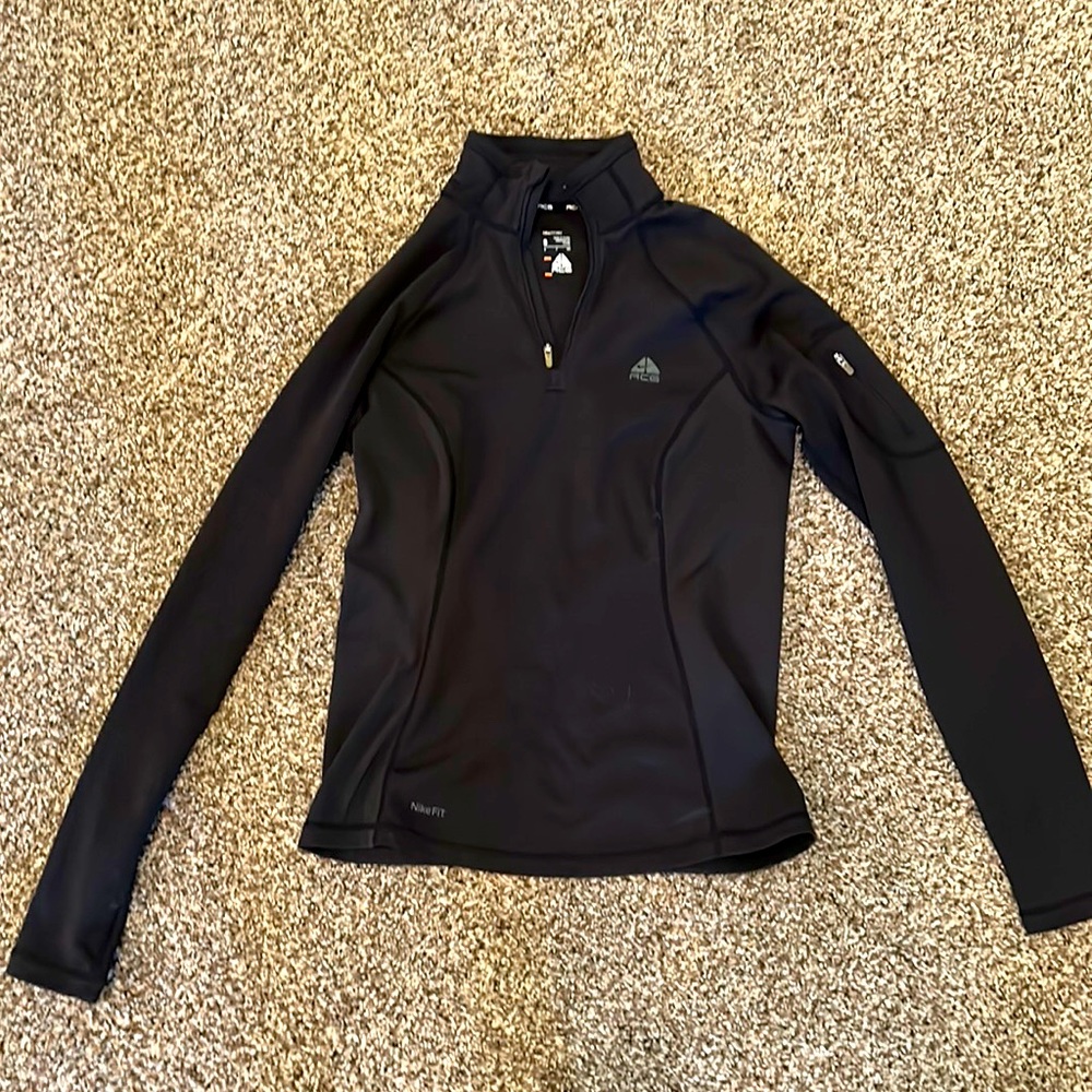 Black Nike long sleeve polo ACG